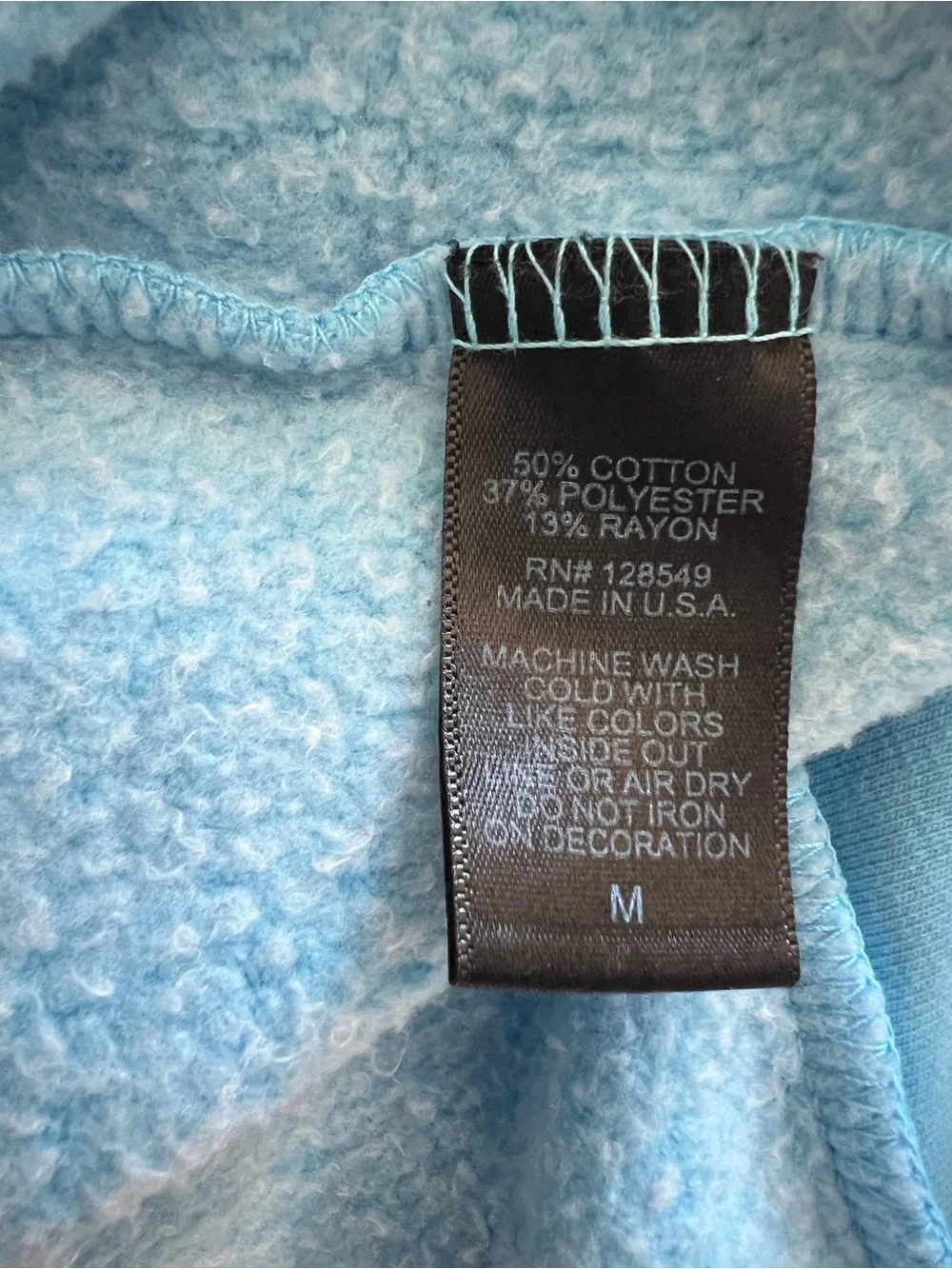 Aviator Nation Ninja Hoodie Sky Blue Size M Ultra Soft Cozy Sweatshirt - Picture 10 of 12
